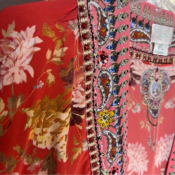 Camilla Silk Kimono Paisley in patches OS - Picture 8 of 10